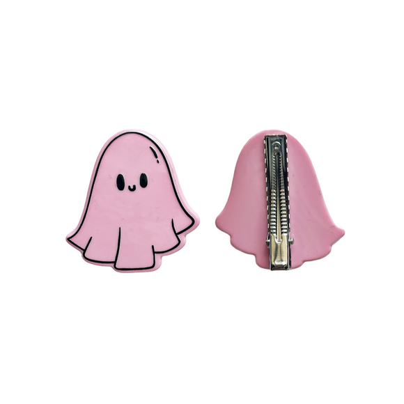 Pink Ghost Hair Clip