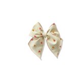 Multi Hearts on Cream Elle Bow