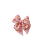 Pink & Orange Plaid Elle Bow