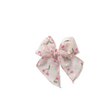 Sheer Cherries Textured Elle Bow