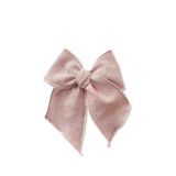 Pink Confetti Linen Elle Bow