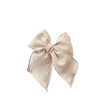 Pale Pink Confetti Linen Elle Bow